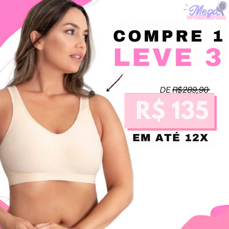 Sutiã Comfort Plus (Compre 1 Leve 3) - Poucas unidades - Frete Grátis! - MEGA VARIEDADE